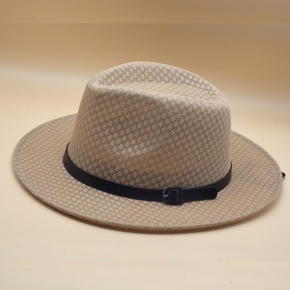 Wide Brim Mesh Fedora Cool Hat - Image 5