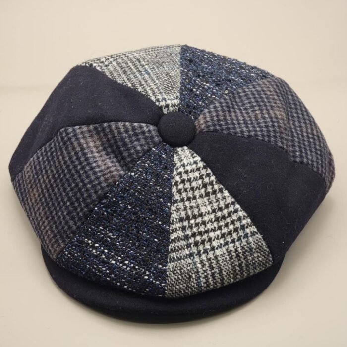 News Boy Cap With Quilted Satin Lining