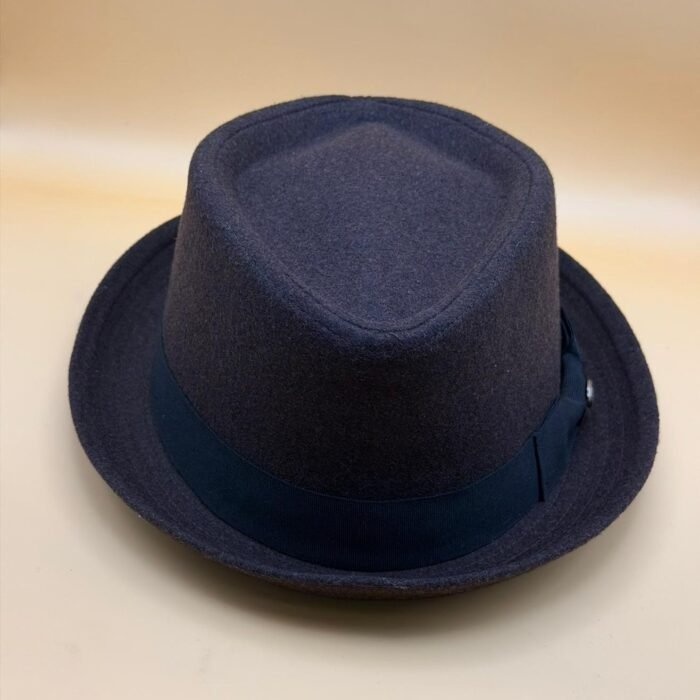Diamond Shaped Crown Wool Felt Fedora