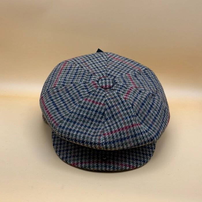Houndstooth Plaid News Boy Cup With Quilted Satin Linning