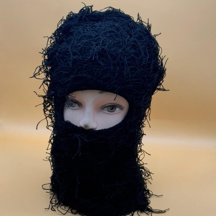 Distressed Balaclava Winter Mask