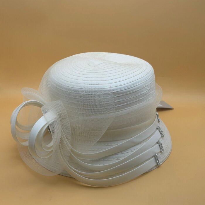 Elegant Magenta Satin Hat